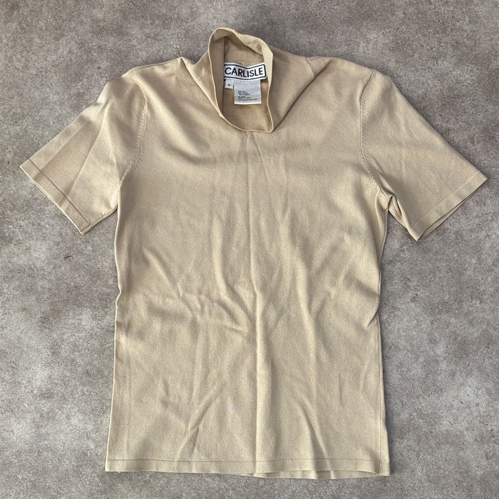 Carlisle Beige Mockneck